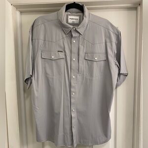 Poncho The Laredo Grey Short Sleeve Buttondown